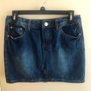 Refuge Denim Mini Skirt Size Small